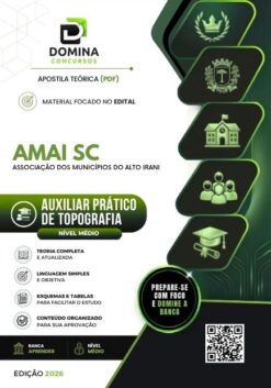 Auxiliar Prático de Topografia AMAI SC | Apostila 2026
