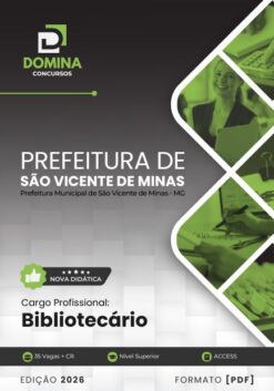Bibliotecário São Vicente de Minas MG | Apostila 2026