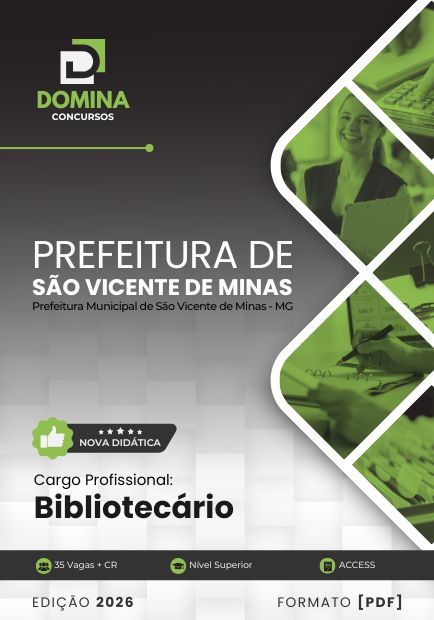 Bibliotecário São Vicente de Minas MG | Apostila 2026 1 Bibliotecário São Vicente de Minas MG | Apostila 2026