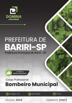Bombeiro Municipal Bariri SP | Apostila 2026