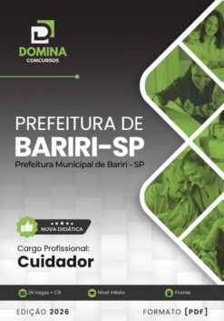 Cuidador Bariri SP | Apostila 2026