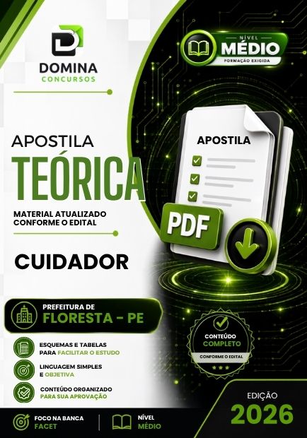Cuidador Floresta PE | Apostila 2026 1 Cuidador Floresta PE | Apostila 2026