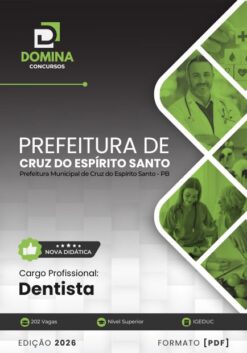 Dentista Cruz do Espírito Santo PB | Apostila 2026