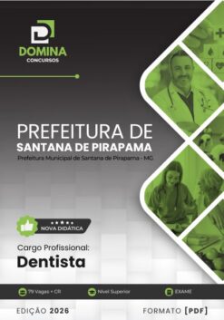 Dentista Santana de Pirapama MG | Apostila 2026
