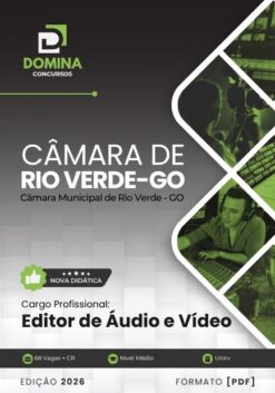 Editor de Áudio e Vídeo Câmara Rio Verde GO | Apostila 2026