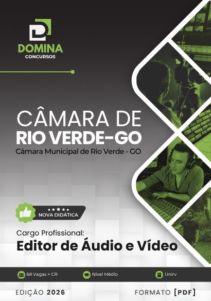 Editor de Áudio e Vídeo Câmara Rio Verde GO | Apostila 2026 1 Editor de Áudio e Vídeo Câmara Rio Verde GO | Apostila 2026