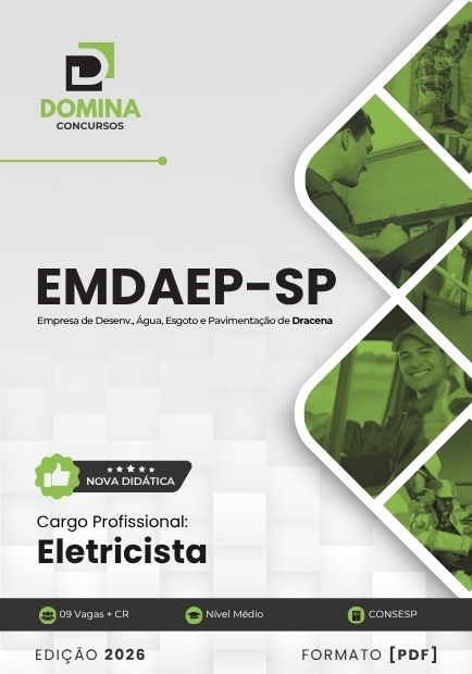 Eletricista EMDAEP Dracena SP | Apostila 2026 1 Eletricista EMDAEP Dracena SP | Apostila 2026