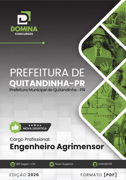 Engenheiro Agrimensor Quitandinha PR | Apostila 2026 1 Engenheiro Agrimensor Quitandinha PR | Apostila 2026