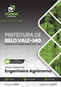 Engenheiro Agrônomo Belo Vale MG | Apostila 2026