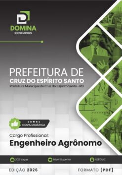 Engenheiro Agrônomo Cruz do Espírito Santo PB | Apostila 2026