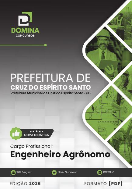 Engenheiro Agrônomo Cruz do Espírito Santo PB | Apostila 2026 1 Engenheiro Agrônomo Cruz do Espírito Santo PB | Apostila 2026