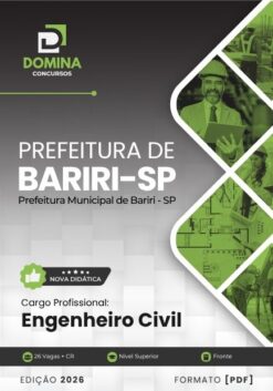 Engenheiro Civil Bariri SP | Apostila 2026