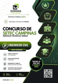Engenheiro Civil SETEC Campinas SP | Apostila 2026