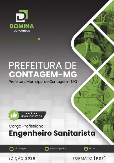 Engenheiro Sanitarista Contagem MG | Apostila 2026 1 Engenheiro Sanitarista Contagem MG | Apostila 2026