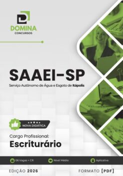 Escriturário SAAEI de Itápolis SP | Apostila 2026