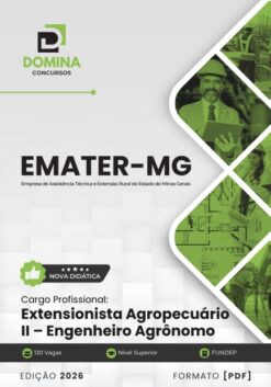 Extensionista Agropecuário Engenheiro Agrônomo EMATER MG | Apostila 2026