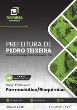 Farmacêutico Bioquímico Pedro Teixeira MG | Apostila 2026
