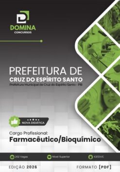 Farmacêutico e Bioquímico Cruz do Espírito Santo PB | Apostila 2026