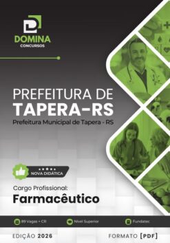 Farmacêutico Tapera RS | Apostila 2026