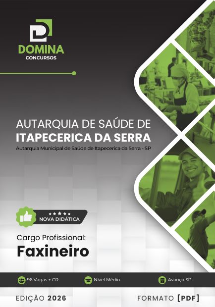 Faxineiro AMS Itapecerica da Serra SP | Apostila 2026 1 Faxineiro AMS Itapecerica da Serra SP | Apostila 2026