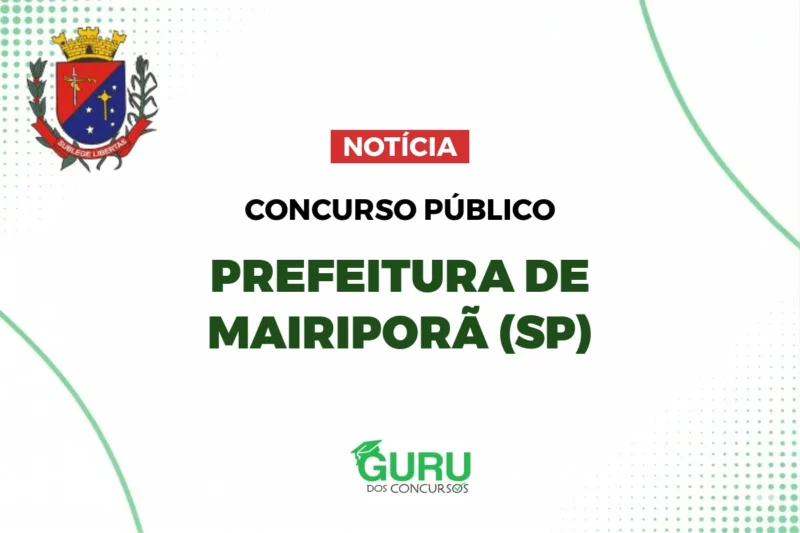 Concurso Prefeitura de Mairiporã: Nível Médio, Até R$5.574! 1 featured 175