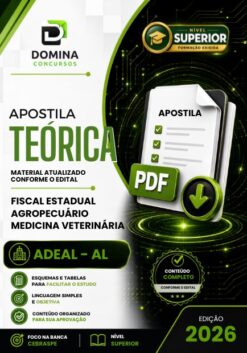 Fiscal Agropecuário Medicina Veterinária ADEAL | Apostila 2026