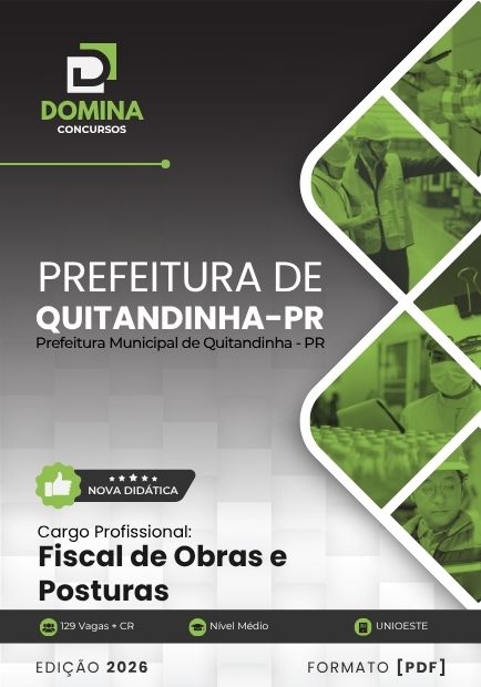 Fiscal de Obras e Posturas Quitandinha PR | Apostila 2026 1 Fiscal de Obras e Posturas Quitandinha PR | Apostila 2026