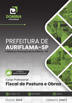 Fiscal de Postura e Obras Auriflama SP | Apostila 2026