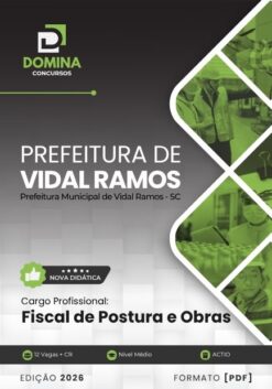 Fiscal de Postura e Obras Vidal Ramos SC | Apostila 2026