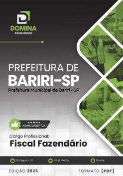 Fiscal Fazendário Bariri SP | Apostila 2026