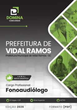 Fonoaudiólogo Vidal Ramos SC | Apostila 2026