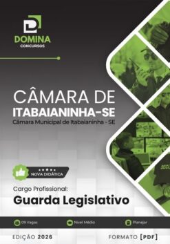 Guarda Legislativo Câmara Itabaianinha SE | Apostila 2026