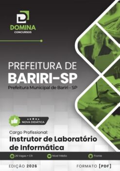 Instrutor de Laboratório de Informática Bariri SP | Apostila 2026