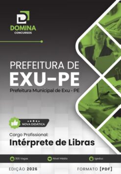 Intérprete de Libras EXU PE | Apostila 2026