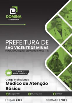 Médico de Atenção Básica São Vicente de Minas MG | Apostila 2026