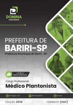 Médico Plantonista Bariri SP | Apostila 2026