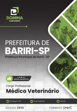 Médico Veterinário Bariri SP | Apostila 2026