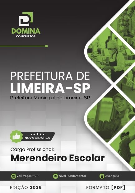 Merendeiro Escolar Limeira SP | Apostila 2026 1 Merendeiro Escolar Limeira SP | Apostila 2026