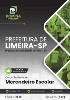 Merendeiro Escolar Limeira SP | Apostila 2026
