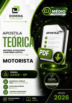 Motorista Câmara Assis SP | Apostila 2026