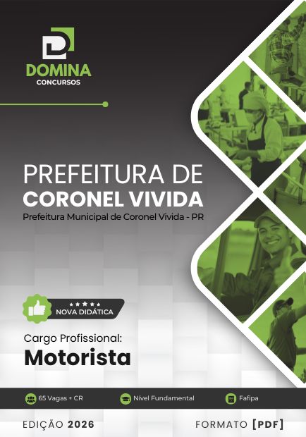 Motorista Coronel Vivida PR | Apostila 2026 1 Motorista Coronel Vivida PR | Apostila 2026