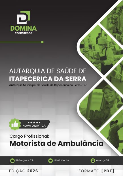 Motorista de Ambulância AMS Itapecerica da Serra SP | Apostila 2026 1 Motorista de Ambulância AMS Itapecerica da Serra SP | Apostila 2026