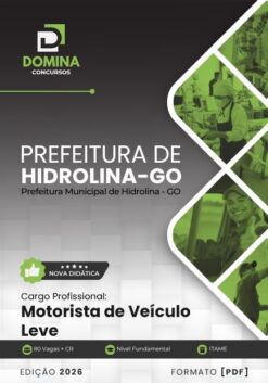 Motorista de Veículos Leves Hidrolina GO | Apostila 2026