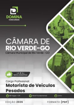 Motorista de Veículos Pesados Câmara Rio Verde GO | Apostila 2026