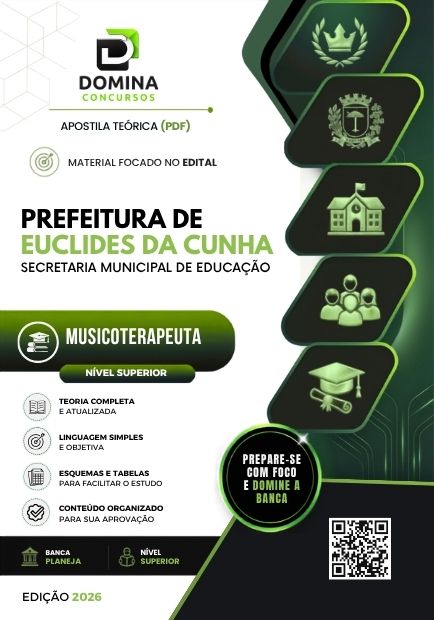 Musicoterapeuta Euclides da Cunha BA | Apostila 1 Musicoterapeuta Euclides da Cunha BA | Apostila