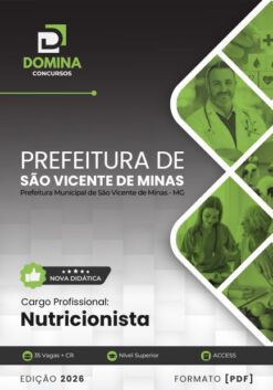 Nutricionista São Vicente de Minas MG | Apostila 2026