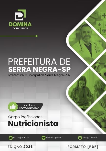 Nutricionista Serra Negra SP | Apostila 2026 1 Nutricionista Serra Negra SP | Apostila 2026
