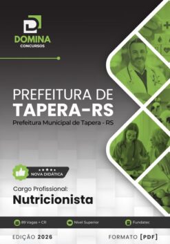 Nutricionista Tapera RS | Apostila 2026
