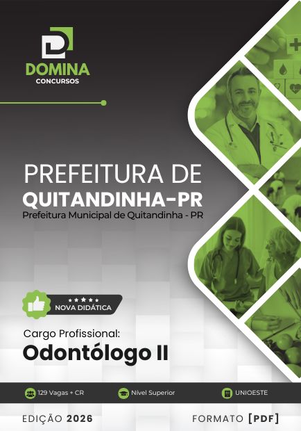 Odontólogo Quitandinha PR | Apostila 2026 1 Odontólogo Quitandinha PR | Apostila 2026