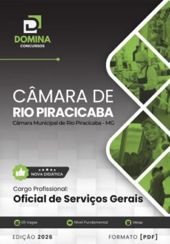 Oficial de Serviços Gerais Câmara Rio Piracicaba MG | Apostila 2026